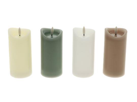 Candle Wavetop LED Timer 4Ass H15D7