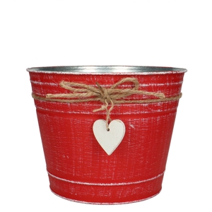 Valentine Zinc Love pot d21*16cm