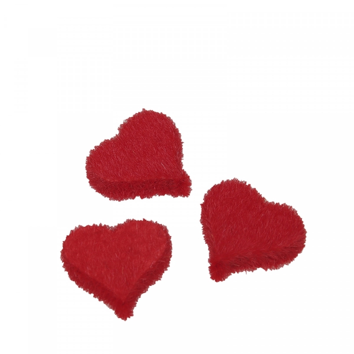 <h4>Moederdag Deco hart flock 3cm x24</h4>
