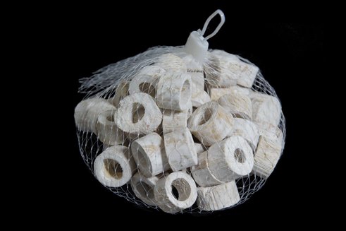 BAMBOO RINGS 2-2,5CM MISTY WHITE 50pcs