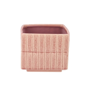 Mirre Old Pink Cube Pot 14x14x13cm