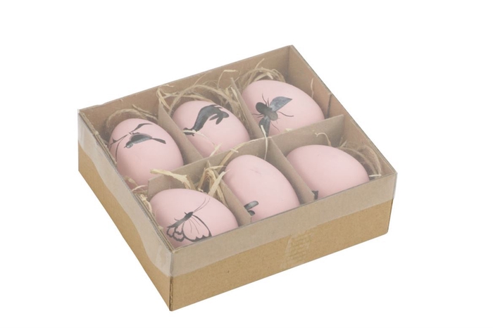 <h4>Deco Egg Tattoo 6pc Pink H6</h4>