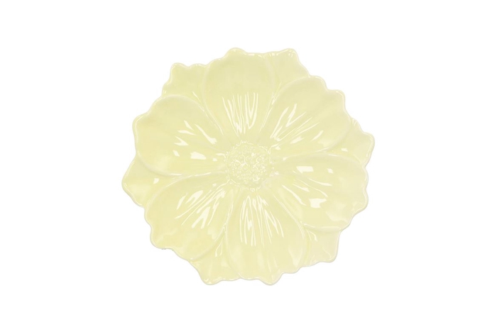 <h4>Bloom Cosmea Plate Yellow 18x18x4cm</h4>