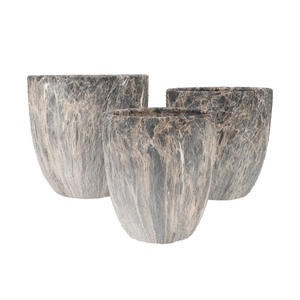 Monty Grey Pot S/3 31x31/26x27/21x23cm