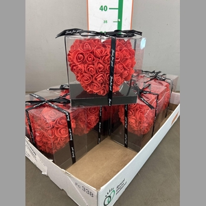 ARR HART ZIJDE ROOS ROOD 15 CM