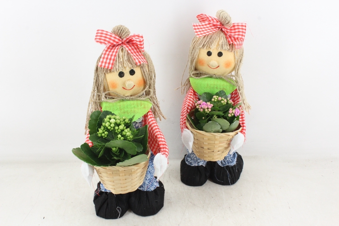 <h4>arr2 TD - Boer & boerin pop - roze/wit</h4>