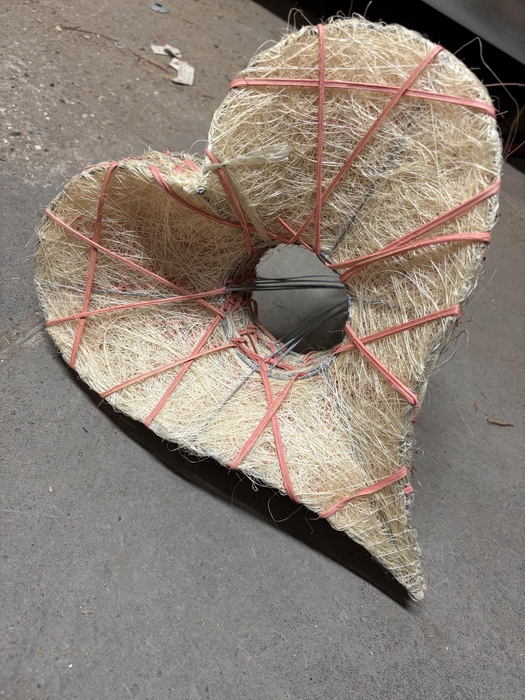 <h4>SIsal coeur beige (par 6)</h4>