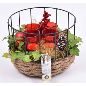 Gaasmand met touw 18cm