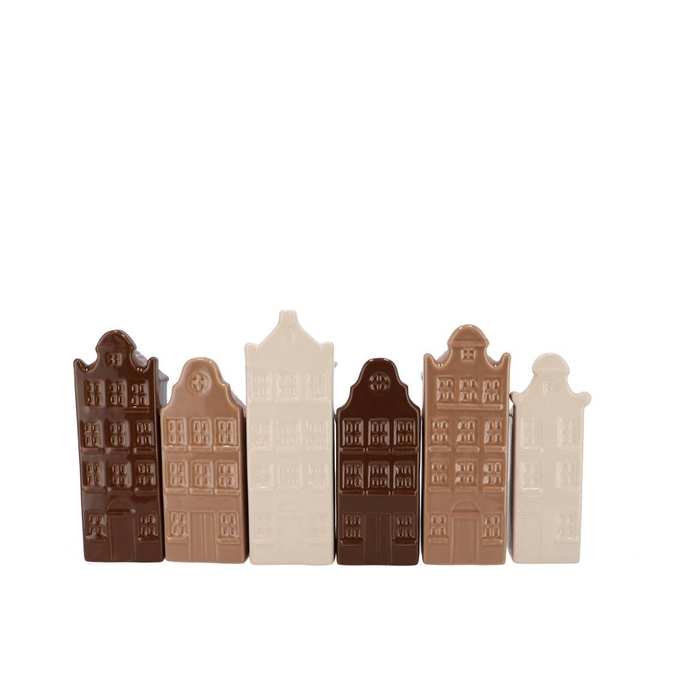 <h4>A'dam Houses Canal Natural Brown Mix Vase Ass 9x7x26cm Nm</h4>