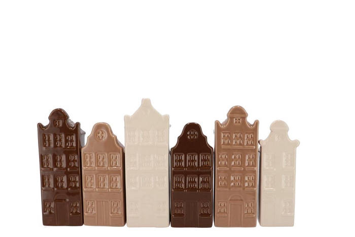 <h4>A'dam Houses Canal Natural Brown Mix Vase Ass 9x7x26cm Nm</h4>