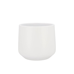 Ceramic White Matt Pot Berlin 13cm