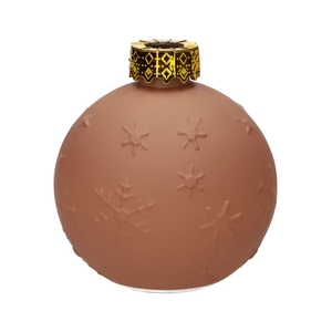 DF02-667175900 - Bottle Zina snow flake d3/9.8xh10.5 mocha matt