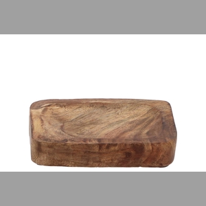 Amber Schaal Mango Hout 13x10x3cm