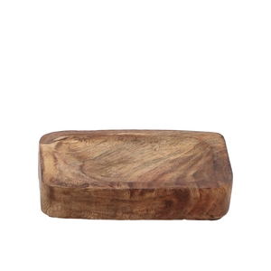 Amber Schaal Mango Hout 13x10x3cm