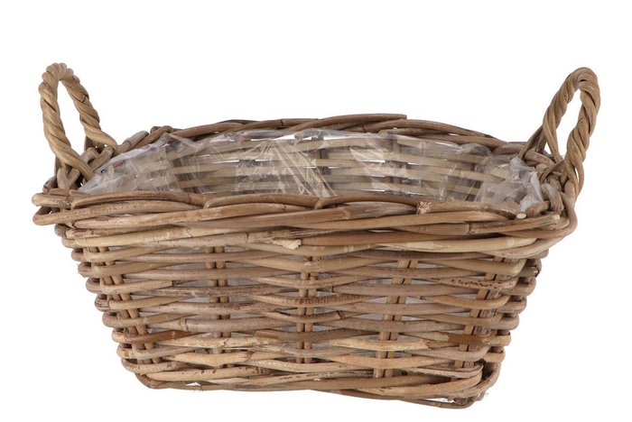 <h4>Rattan Ivy Pot Square 35x15cm Nm</h4>