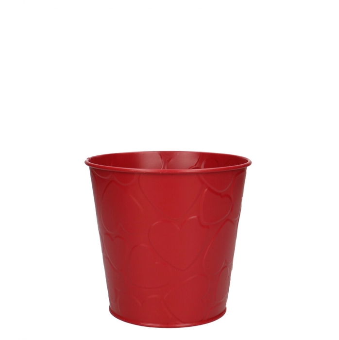 <h4>Moederdag Zink Hearts pot d13*12cm</h4>