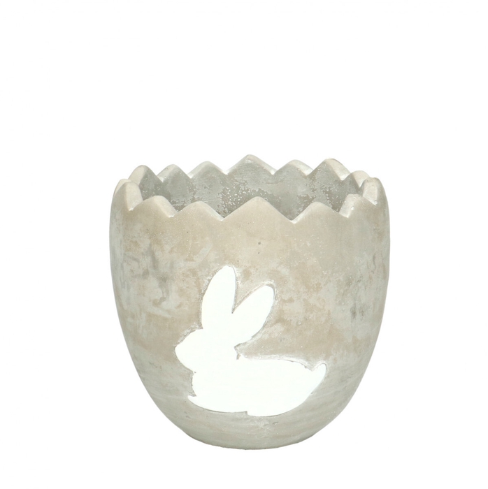 <h4>Easter Ceramics egg pot pot hare d15*14cm</h4>