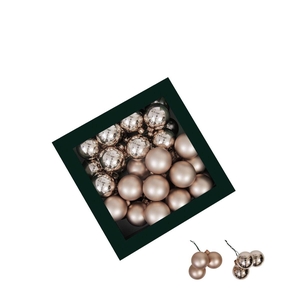 Kerstbal Bal/draad 40mm combi x36