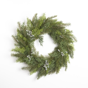 AF Wreath pine w/cone L61cm gr