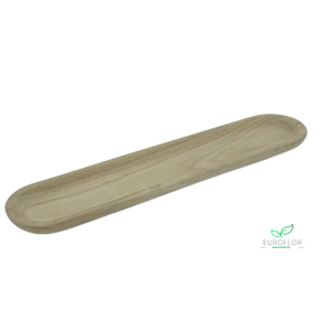 PAULOWNIA WOOD OVAL PLATE 51X11XH2,5