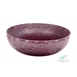 MELAMINE BOWL AUBERGINE ROUND H10 D30