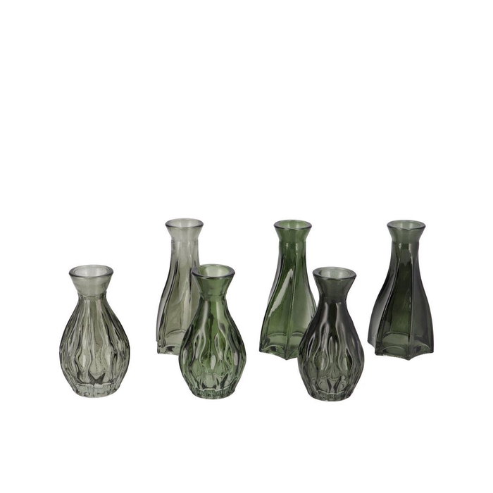 <h4>Fenna Green Mix Vase Flower Ass 6x12cm</h4>