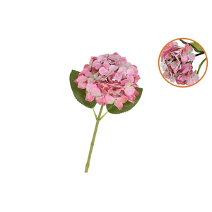 Silk Hydrangea Dark Pink 14x45cm