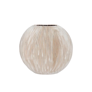 Sifan White Vase Oval 32x13x31cm