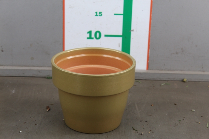 KERAMIEK POT GOUD D15XH12