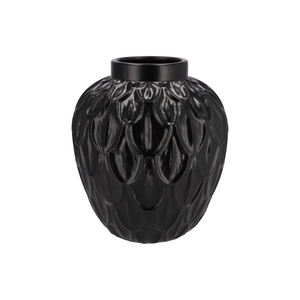 Inga Boa Black Pot Active Glaze 31x31x35cm