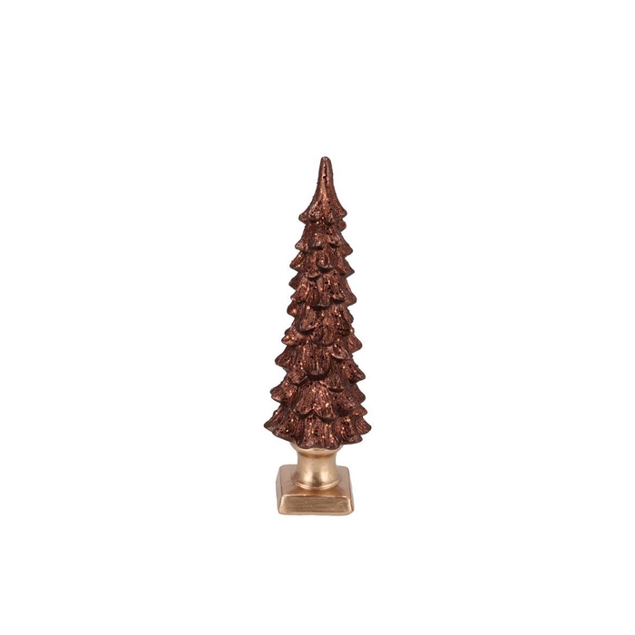 <h4>Sia Brown Xmas Tree 11x11x36cm</h4>