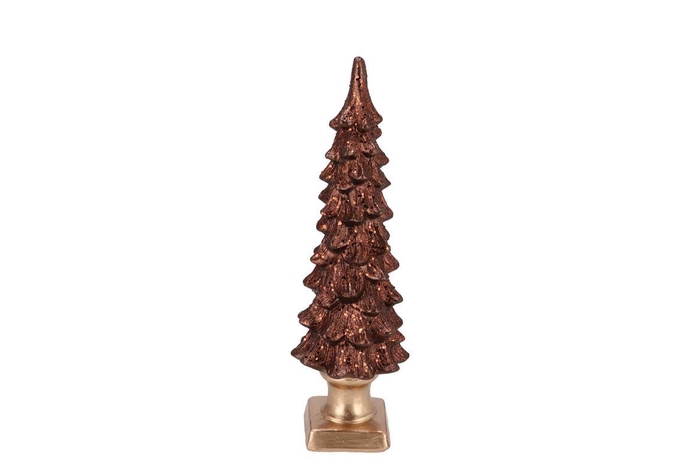 Sia Brown Xmas Tree 11x11x36cm