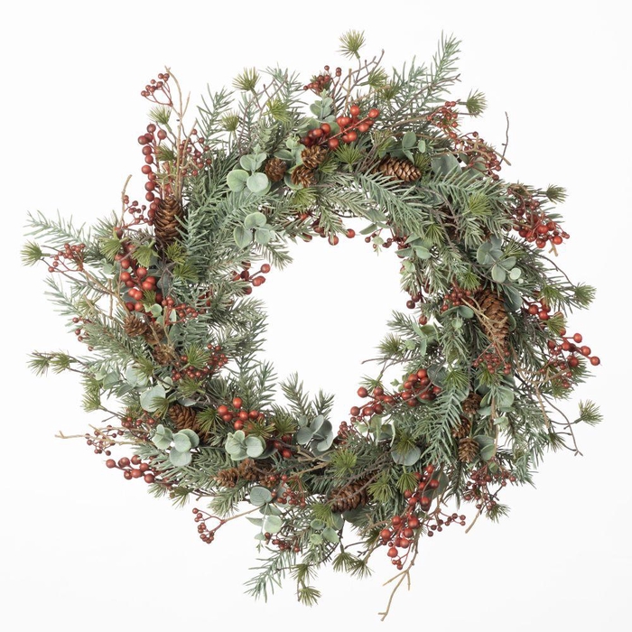 <h4>AF Wreath Berry/Eucalyp Mx D60</h4>
