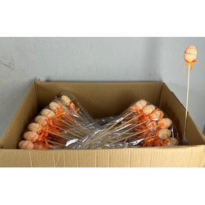 Stick Egg  Easter Party Orange