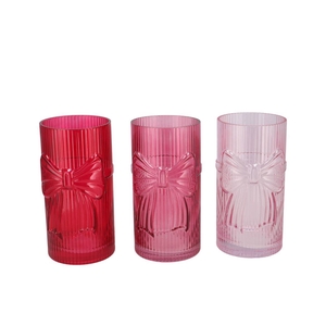 Bowy Jolly Pink Mix Vase Cilinder Ass 11x11x18cm