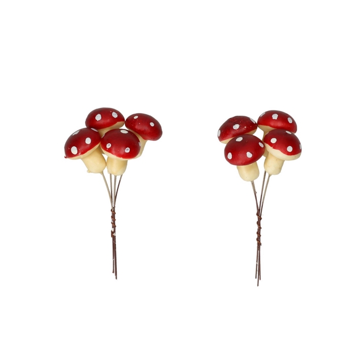 <h4>Herfst Paddenstoel/draad d3cm x24</h4>