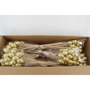 Stick Egg Pearl Gold 7cm