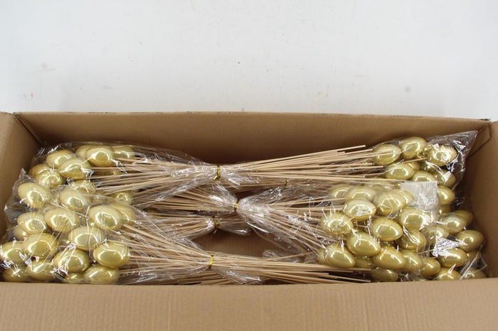 <h4>Stick Egg Pearl Gold 7cm</h4>