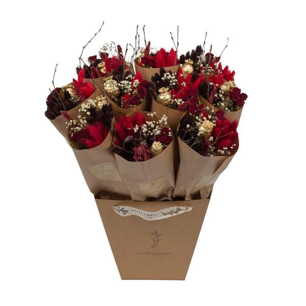 <h4>Droogbloemen-Market More 50cm - Scarlet Red</h4>