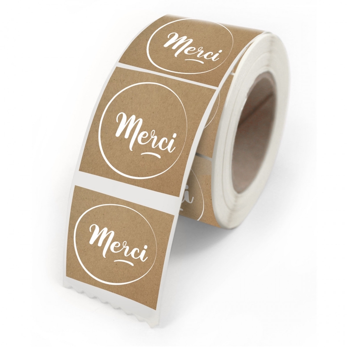 <h4>Labels Sticker 40*35mm x500 Merci</h4>