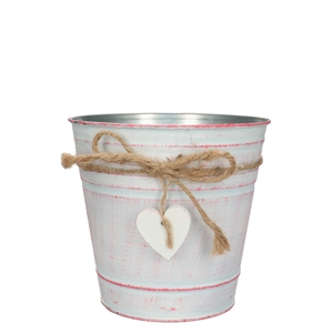 Valentine Zinc Love pot d16*15cm