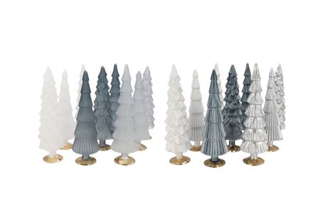 <h4>Twinkle Grey Mix Glass Tree Matt Ass 9x25cm Nm</h4>