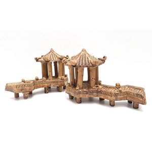 Chinese tea house, height 12cm, box 4 pcs.