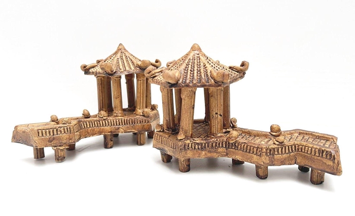 <h4>Chinese tea house, height 12cm, box 4 pcs.</h4>