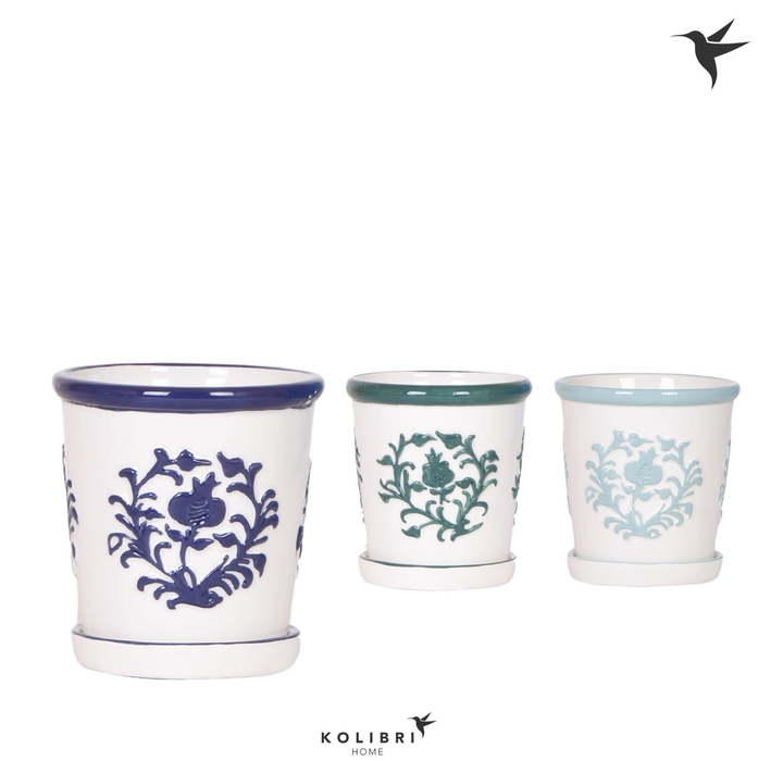 <h4>Kolibri Home Malaga pot blue mix</h4>