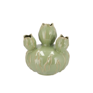 Mara Pistache Vase Bol Tulip 22x22x24cm Nm