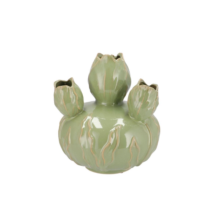 <h4>Mara Pistache Vase Bol Tulip 22x22x24cm Nm</h4>