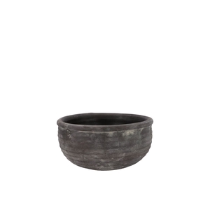 Gamla Grey Bowl Structure Stripe 19x19x12cm