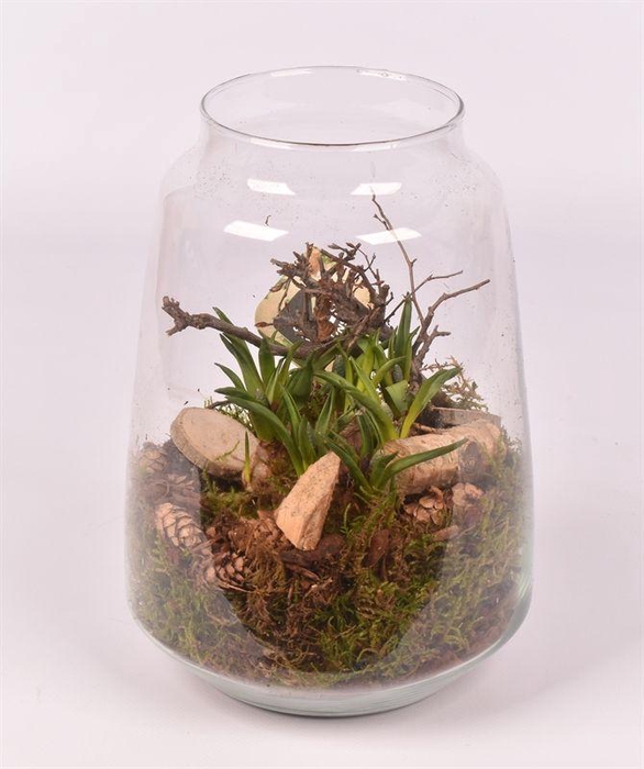 <h4>Glas cilinder Zef met hals 16cm</h4>
