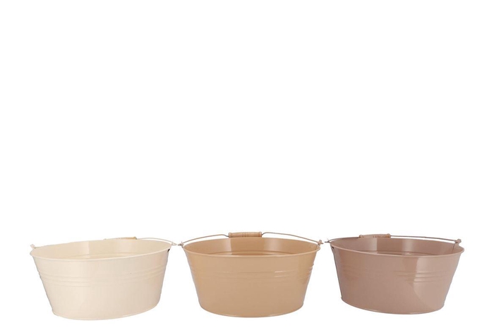 <h4>Zinc Natural Brown Mix Basic Bowl Ass 28x12x22cm</h4>